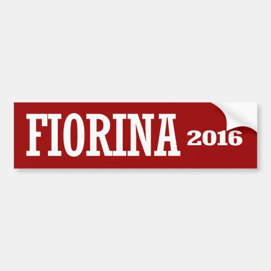 FIORINA 2016年 バンパーステッカー (正面)