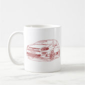 FiPuntoEvoAbarth 2011年 コーヒーマグカップ (左)
