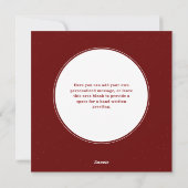 Firリースフレームクリスマスフォトカード シーズンカード (裏面)