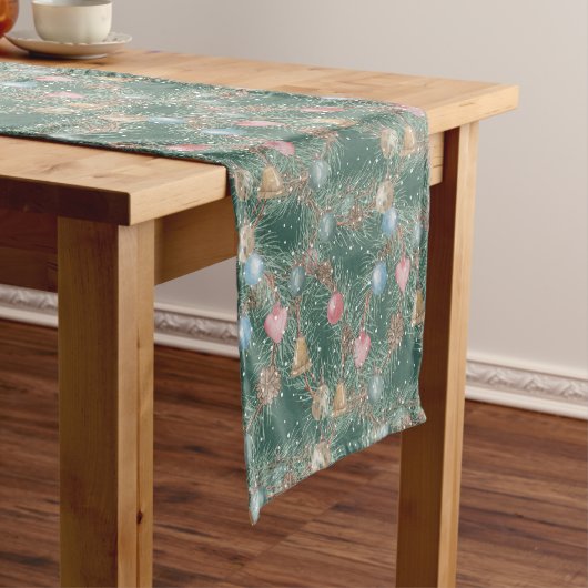 Fir Branch Ornaments Table Runner ショートテーブルランナー (インサイチュ)