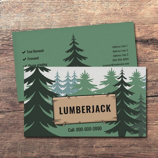 Fir Forest - Lumberjack Services 名刺