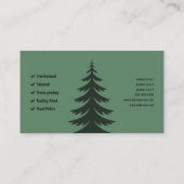 Fir Forest - Lumberjack Services 名刺 (裏面)