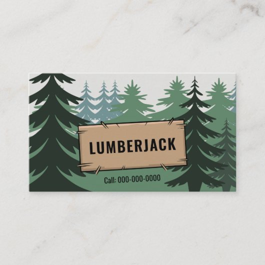 Fir Forest - Lumberjack Services 名刺 (正面)