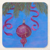 Fir Sureフレキシブルフォトマグネット スクエアペーパーコースター (正面)