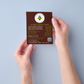 Fir Treeデザイン、クリスマスツリー販売 チラシ (手)