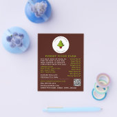 Fir Treeデザイン、クリスマスツリー販売 チラシ (シングル)