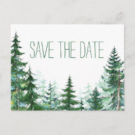 Fir Tree Wedding Save the Date 案内ポストカード