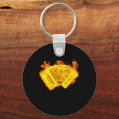 Fireアコーディオンキーボード楽器 キーホルダー (正面)