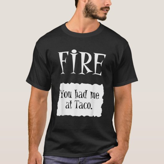 FIREホットパケットハロウィンタコの衣装 Tシャツ (正面)