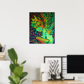 Fire妖精キャンバス印刷 ポスター (ホームオフィス)