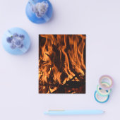 fire-432478薪の森の自然オレンジ色の黒b チラシ (シングル)