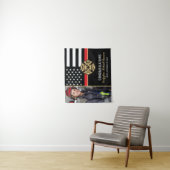 Fire Academy Fireman Graduation Firefighter Photo タペストリー (インサイチュ)