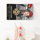 Fire Academy Graduation Firefighter Photo 横断幕 (インサイチュ)