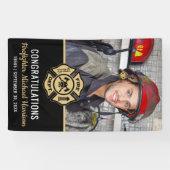 Fire Academy Graduation Firefighter Photo 横断幕 (横)