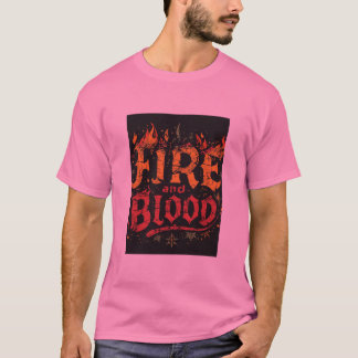 Fire and Blood Graphic T-Shirt Tシャツ