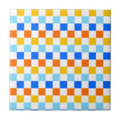Fire and ice checkerboard pattern タイル (正面)