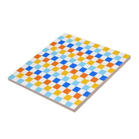 Fire and ice checkerboard pattern タイル (側面)