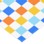 Fire and ice checkerboard pattern テーブルクロス (アングル)