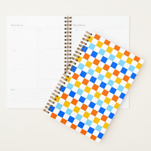 Fire and ice checkerboard pattern プランナー手帳 (ディスプレー)
