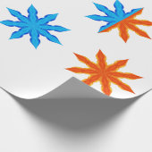 Fire and Ice Eight Point Stars ラッピングペーパー (角)