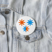 Fire and Ice Eight Point Stars 缶バッジ (インサイチュ)