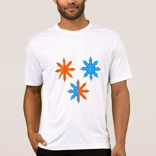 Fire and Ice Eight Point Stars Tシャツ (正面)