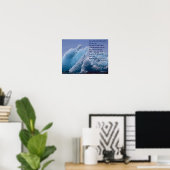 Fire and Ice over Floating Alaskan Ice Berg Poster ポスター (ホームオフィス)