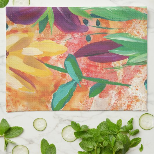 Fire and Iris kitchen towel キッチンタオル (折り畳み)