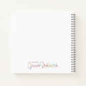 Fire and Iris spiral notebook ノートブック (裏面)