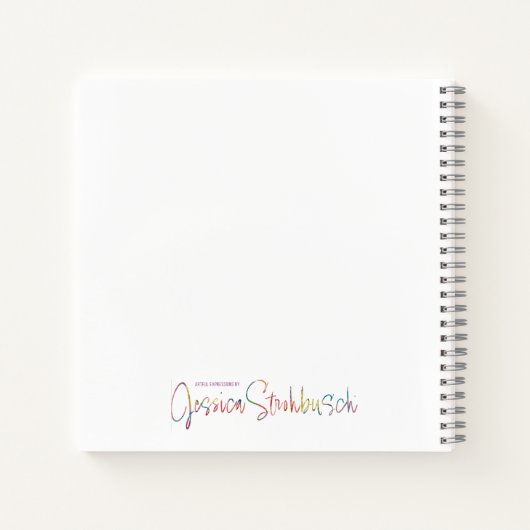 Fire and Iris spiral notebook ノートブック (裏面)