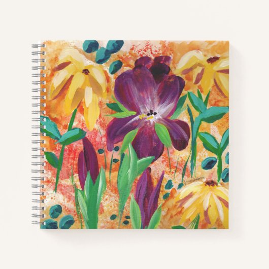 Fire and Iris spiral notebook ノートブック (正面)