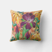 Fire and Iris throw pillow クッション (裏面)