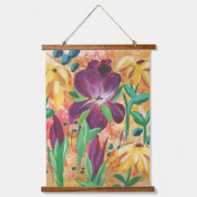 Fire and Iris wall hanging