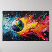 Fire and Water Surround the Earth ポスター (正面)