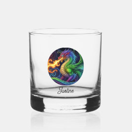 Fire Breathing Dragon Personalized ウイスキーグラス