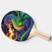 Fire Breathing Dragon Personalized 卓球ラケット (横)