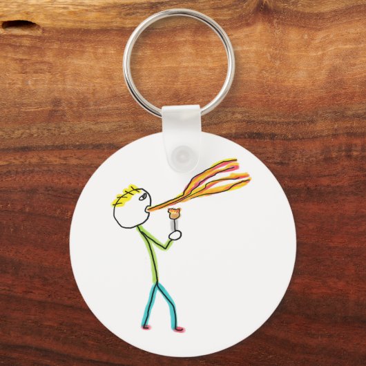 Fire Breathing Stickman キーホルダー (裏面)