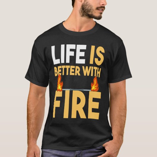 Fire Dancing Poi Spinning Dancer Balls Beginner Sp Tシャツ (正面)