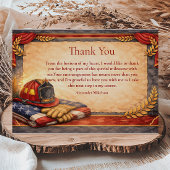 Fire Department Graduation サンキューカード