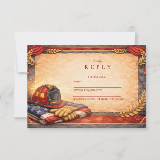 Fire Department Graduation 出欠カード (正面)