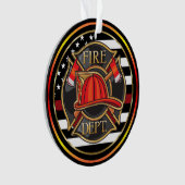 FIRE DEPARTMENT HEROバックビュー オーナメント (正面)