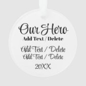 FIRE DEPARTMENT HEROバックビュー オーナメント (裏面)