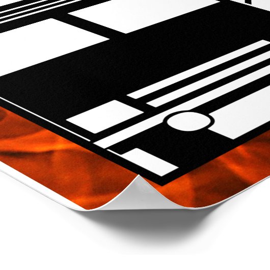 Fire Department Retirement Personalized ポスター (角)