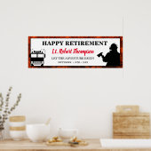 Fire Department Retirement Personalized ポスター (キッチン)
