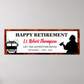 Fire Department Retirement Personalized ポスター (正面)