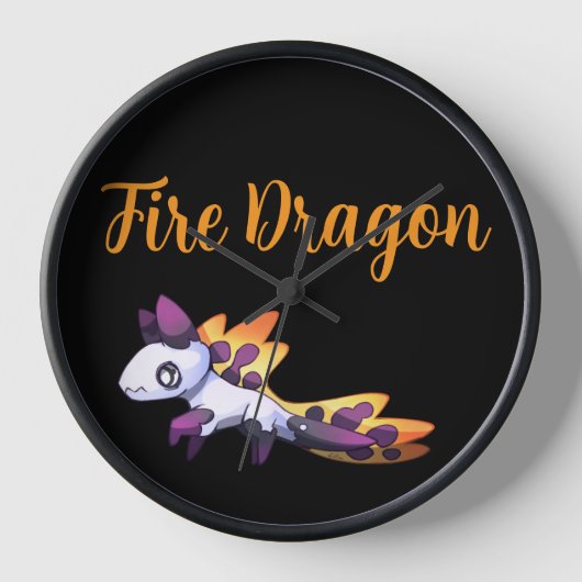 Fire Dragon 壁時計 (正面)