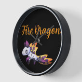 Fire Dragon 壁時計 (傾斜)