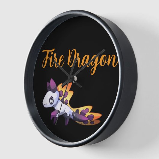 Fire Dragon 壁時計 (傾斜)