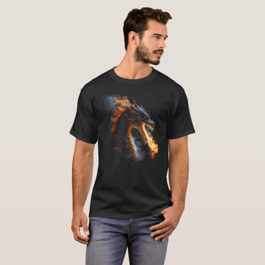 Fire Dragon Artwork Tシャツ (正面フル)