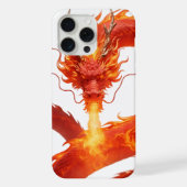 Fire Dragon Fantasy Art Design, Mythical Creature  iPhoneケース (裏面)